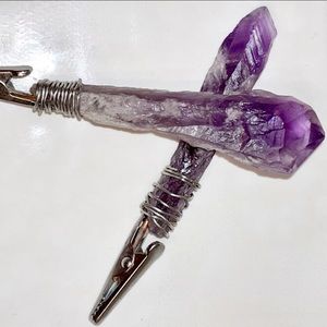 Amethysts roach clip